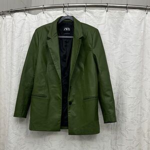 Zara Men's Olive Green Lightweight Jacket